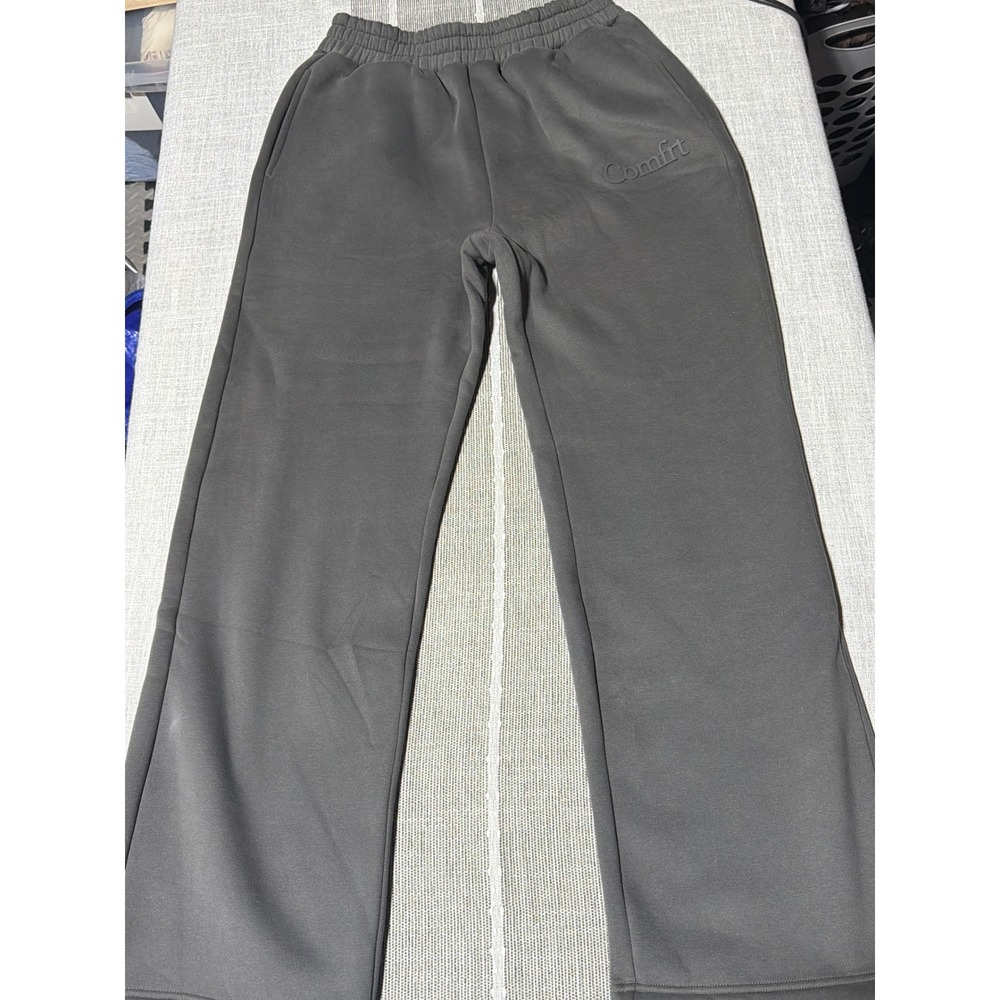 Comfort Mens Sweatpants Dark Gray Relaxed Fit Joggers Size Medium Streetwear